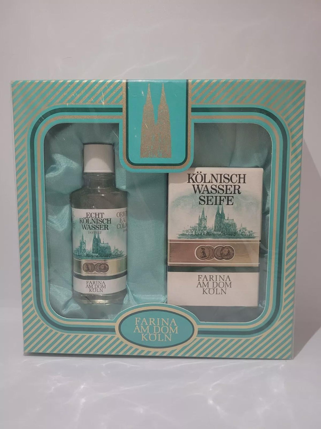 4711 Echt Kölnisch Wasser Doppelt Farina Am DOM Köln SET 50ml + Seife 100g